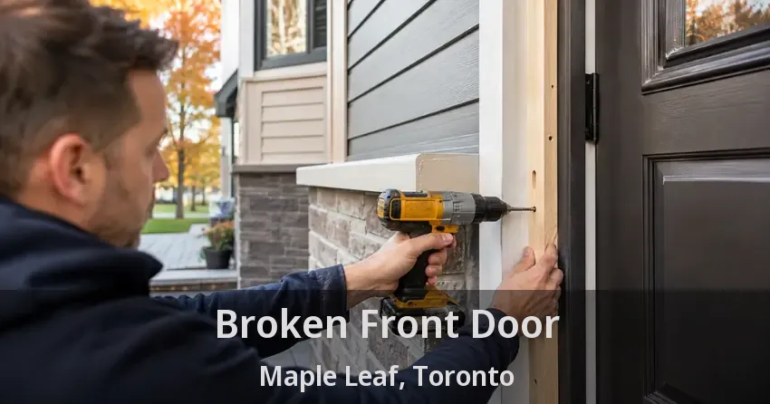 Broken Front Door Maple Leaf, Toronto - ON