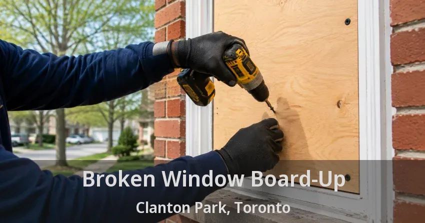 Broken Window Board-Up Clanton Park, Toronto - ON