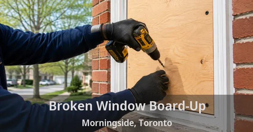 Broken Window Board-Up Morningside, Toronto - ON