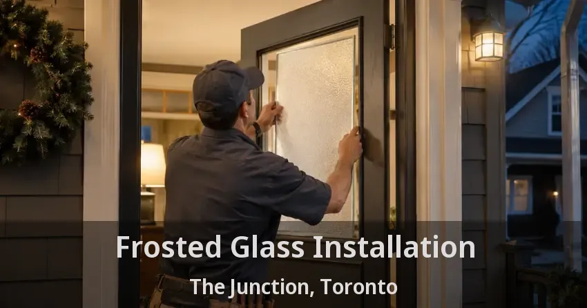 Frosted Glass Installation The Junction, Toronto - ON