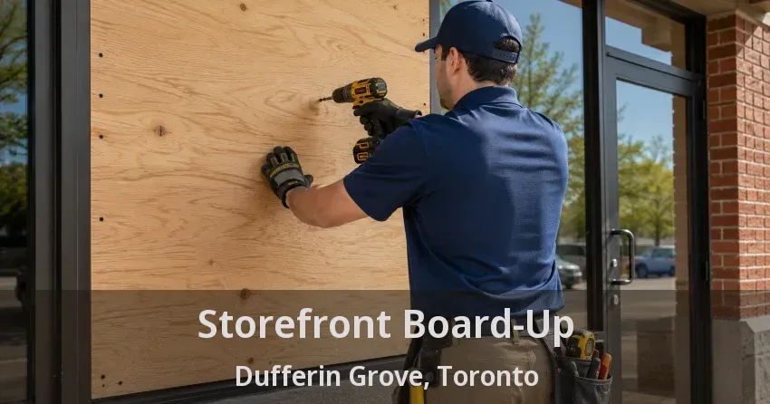 Storefront Board-Up Dufferin Grove, Toronto - ON