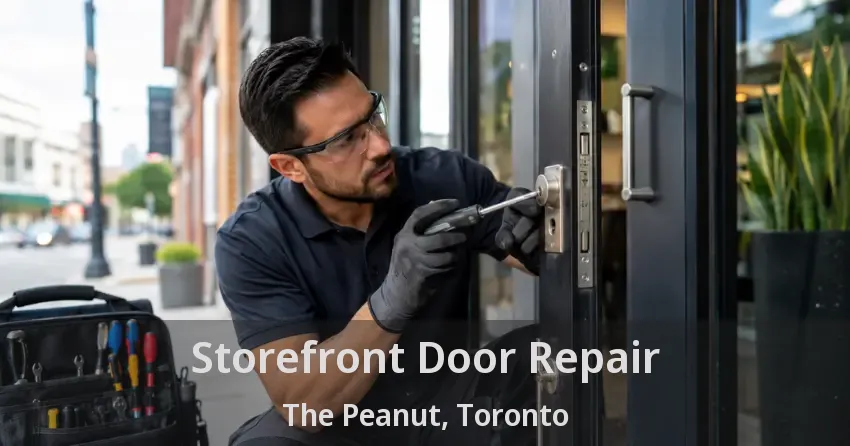 Storefront Door Repair The Peanut, Toronto - ON Storefront Door Repair The Peanut, Toronto - ON
