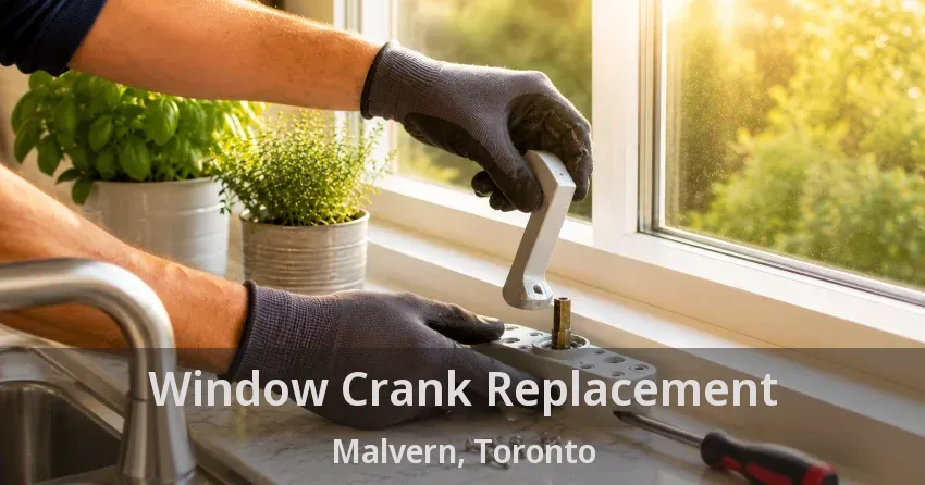 Window Crank Replacement Malvern, Toronto - ON