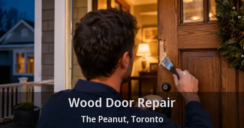 Wood Door Repair The Peanut, Toronto - ON