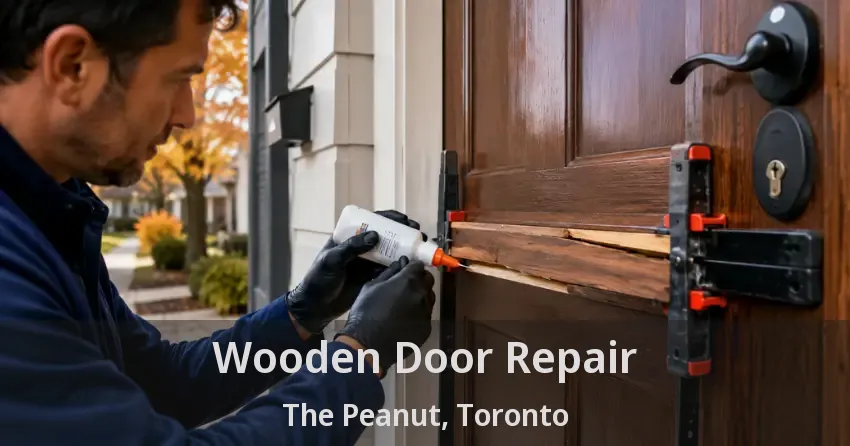Wooden Door Repair The Peanut, Toronto - ON